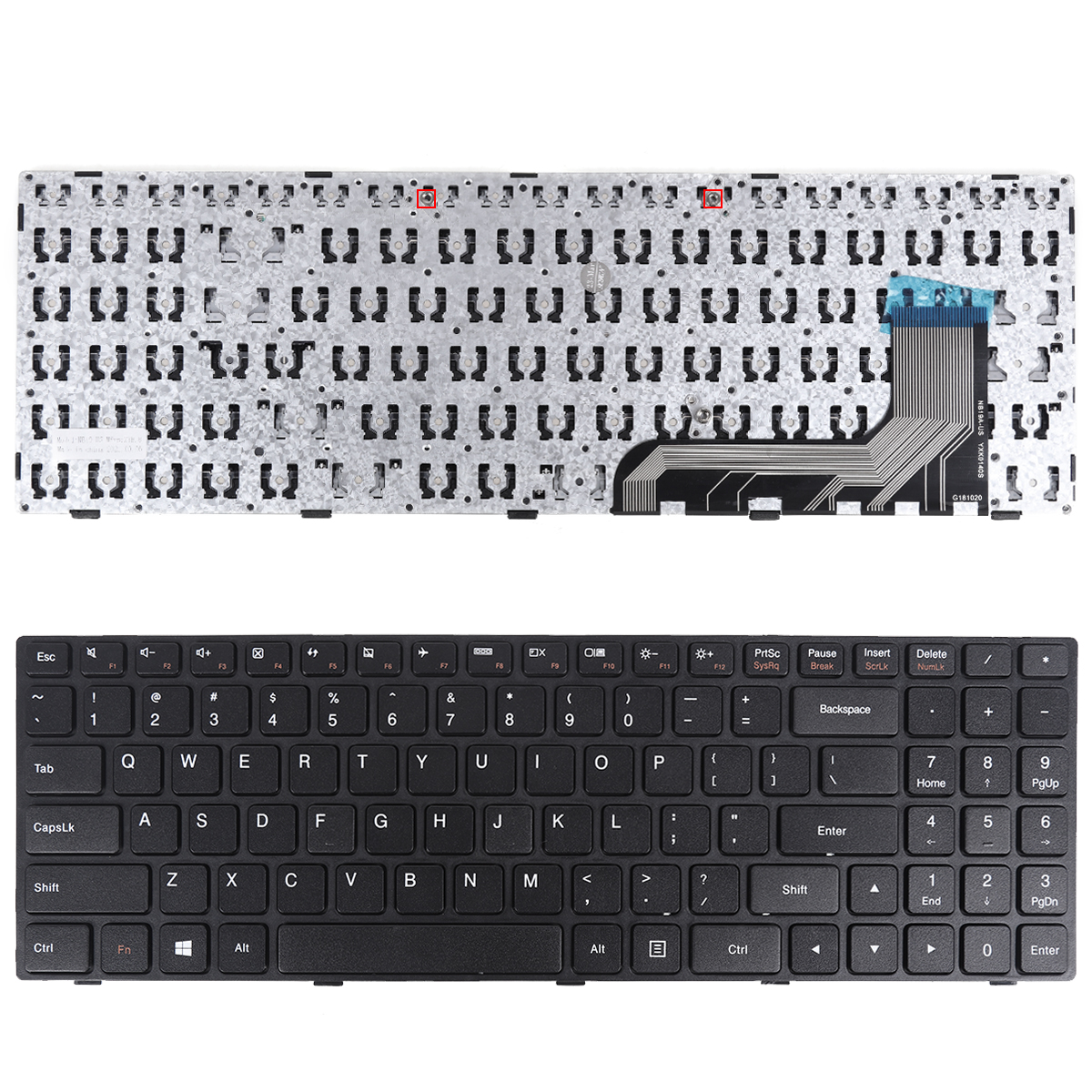 Picture of New Replacement Laptop Keyboard For LENOVO Ideapad 100-15IBY BLACK FRAME BLACK (Without Foil,WIN8） US Layout